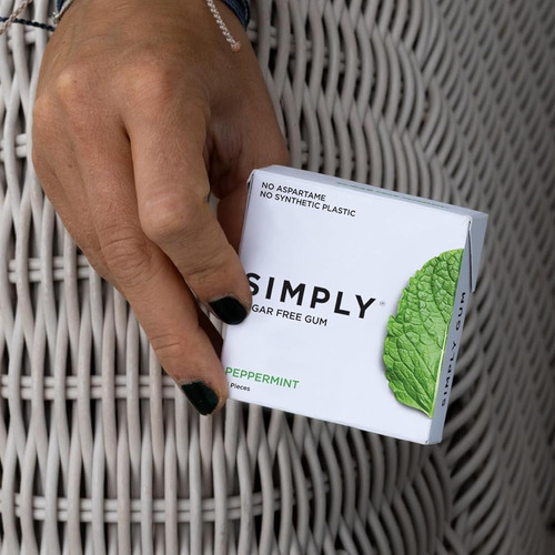 Simplemente Chicle | Goma De Mascar De Xilitol Sin Azúcar |
