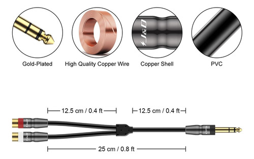 J&d 635 Mm A 2rca Cable, Junta De Capar De Cobre De Pesado