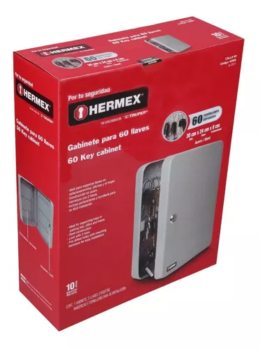 Caja Metalica Para Llaves De 60 Ganchos Hermex 43069