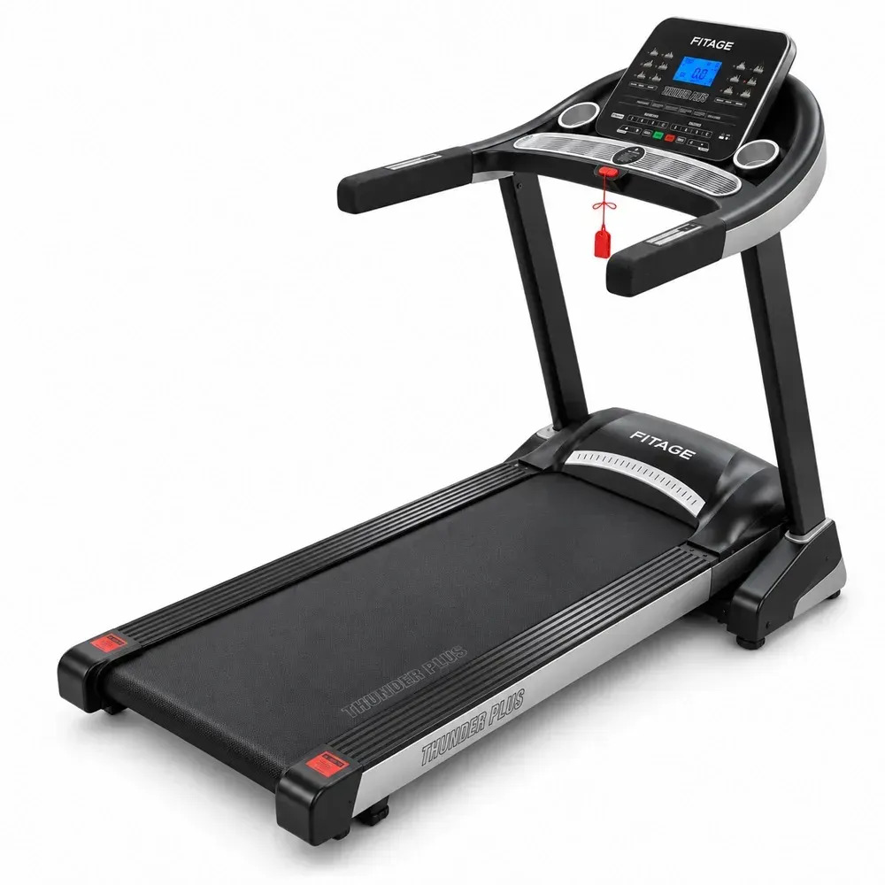 Cinta para Correr Eléctrica | Fitage THUNDER PLUS | 16 km/h | Inclinación automática | Amortiguación SoftWalk
