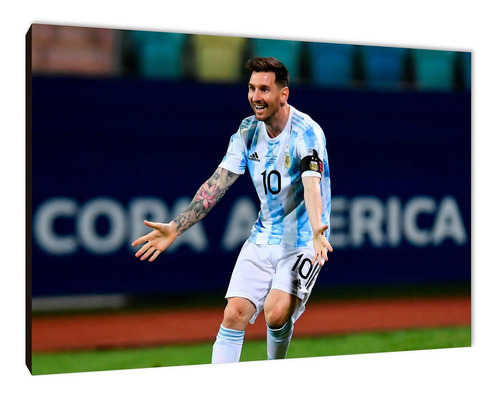 Cuadro Copa América Campeón Messi Max Xl 60x90 (ssi (24)