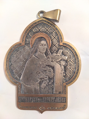 Medalla Religiosa Sta. Teresa De Jesús/ Hecha En Francia