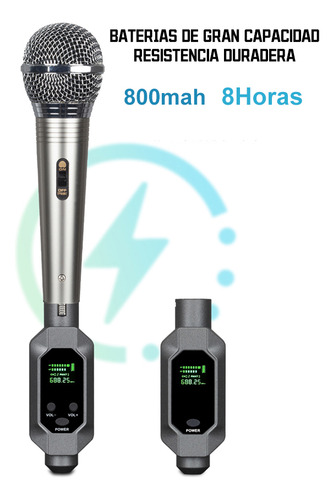 Tuomo Transmisor Y Receptor Inalámbrico Xlr Sistema Micrófono Inalámbrico Uhf 30m 8horas,adaptador De Micrófono Inalámbrico Para Micrófonos Dinámicos,mezcladores,sistema De Pa,guitarra