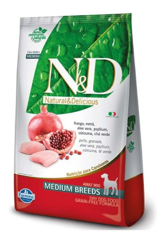 N&d Perro Adulto Mediano Frango Y Arroz 10.1 Kg