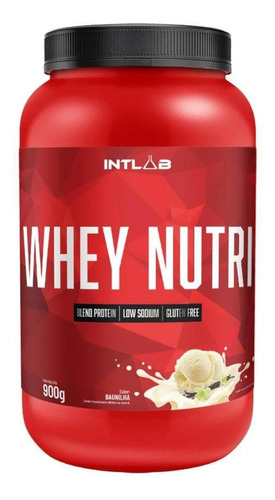 Whey Nutri 900g Intlab Sabor Baunilha