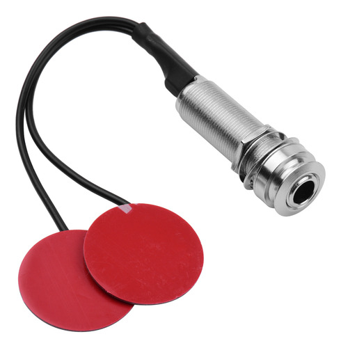 Mini Transductor Guitar Pickup Con Conector De 1/4 De Pulga