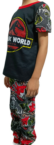 Pijama Para Niño De Dinosaurios Playera Y Pantalón