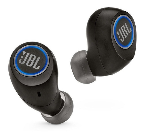 Auricular in-ear gamer inalámbrico JBL Free X JBLFREEX negro con luz LED