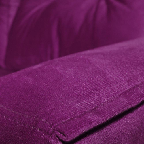 Sofá Cama Casal Reclinável Drika - Veludo Turkey Vinho
