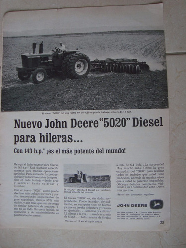 Tractor John Deere 5020 Diesel Clipping