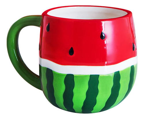 Taza De Café De Cerámica Con Forma De Sandía Con Dibujos Ani