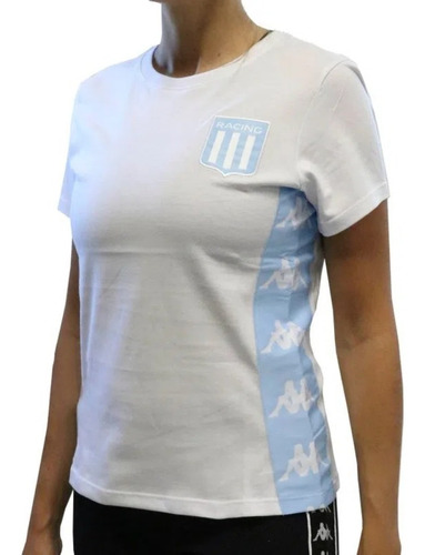 Remera Racing Club Kappa Spring Tee Oficial Dama