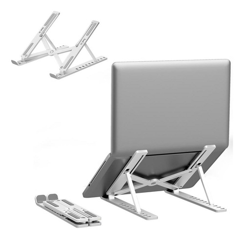 Suporte Note Apoio Notebook Laptop Computador Mesa Universal Cor Cinza