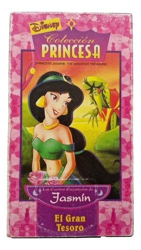 Disney, Los Cuentos Jasmin El Gran Tesoro Vhs, Español Origi (Usado)