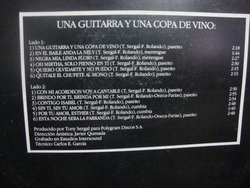 Vinilo Los Cafetales Una Guitarra Y Una Copa C4
