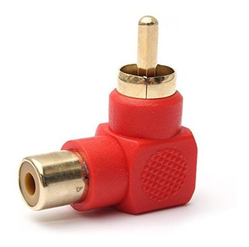 Accesorio Audio Video Rca Dama Conector Angulo Derecho