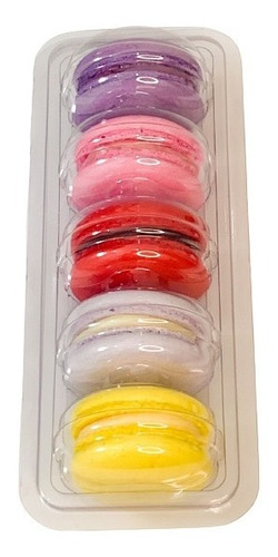 Embalagem Para 5 Macarons (maiores) 40 Unidades