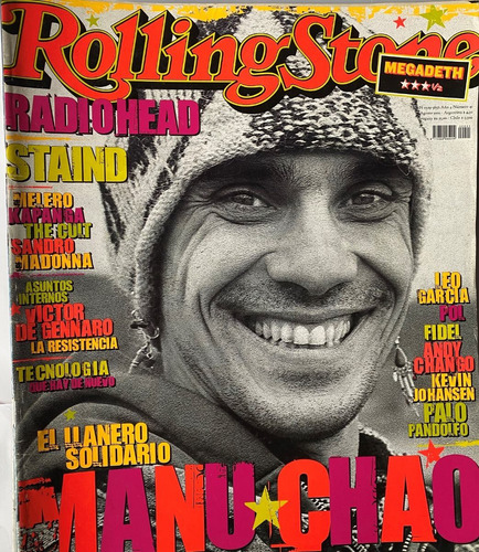 Rolling Stone Nº 41, 2001, Manu Chao, Radiohead, Ex8