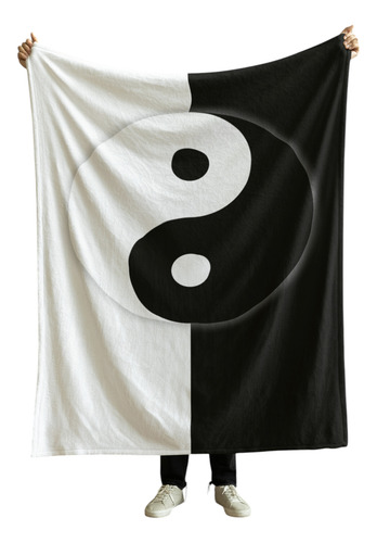Cobija Frazada Varios Diseños Espiritualidad + Cuarzo Regalo Yin Yang Frazada Ligera 110x160cm