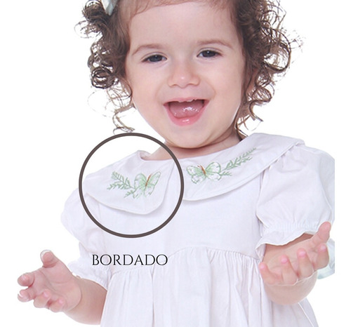 Conjunto Bebê Menina Clássico Ceci Céu De Algodão 23004