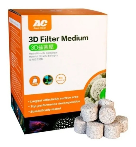 3d Filter Medium Material Filtrante Biológico Poroso Acuario