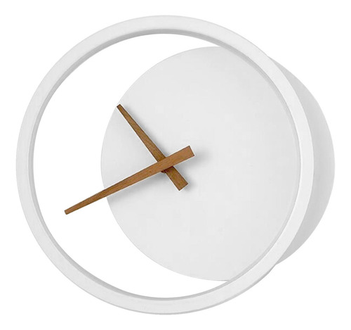 Relógio Minimalista Com Luz De Parede Relógio Branco