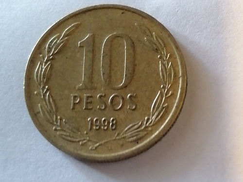 Moneda 10 Pesos Chile 1998