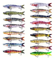 Comprar 2 Señuelos  Articulados  Pesca Rio Reel Caña Anzuelo Tararia