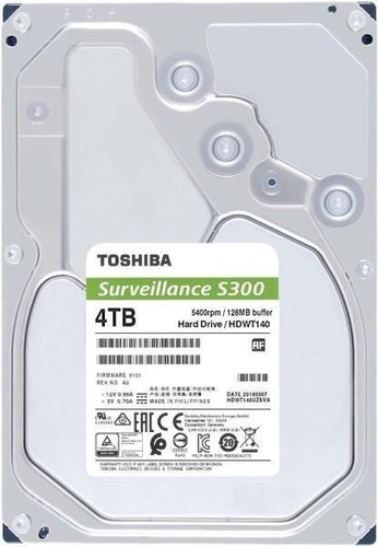 Disco Duro Toshiba S300 4tb 3.5  5400rpm Sata 6gbs 128mb