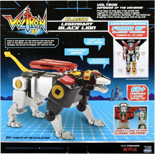 Figura Voltron Classic Legendary-black Lion