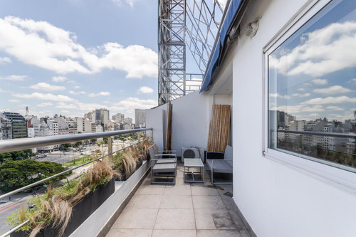 Exc Oficina Sobre Pellegrini, Vista Única Y Doble Terraza! Posib Transf En Vivienda