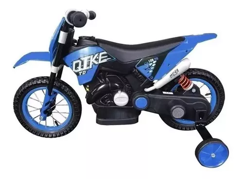 Mini Motinha Elétrica Infantil Motocross Azul p/ Crianças