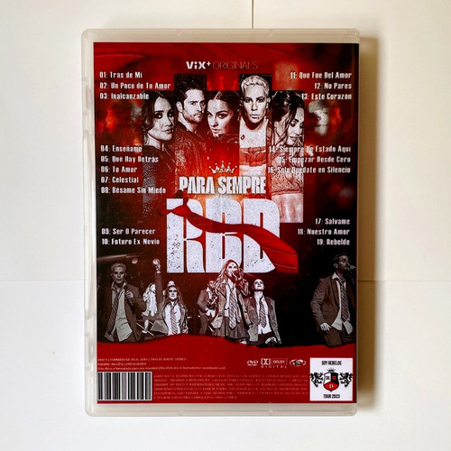 Dvd Rbd Por Siempre Rbd 2023 Para Sempre Rbd Legendado