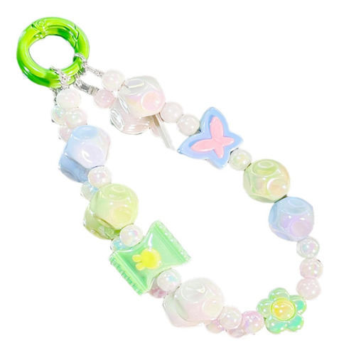 Pulsera Con Cuentas Llavero Con Cuentas De Colores De