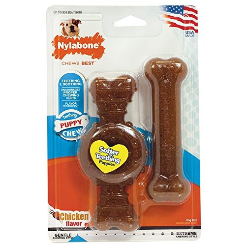 Nylabone Just For Puppies Wolf Ring Y Flexi Bone Puppy Dog C