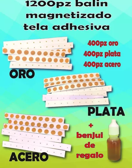 1200 Balines Misto Para Auriculoterapia + Benjui Gratis