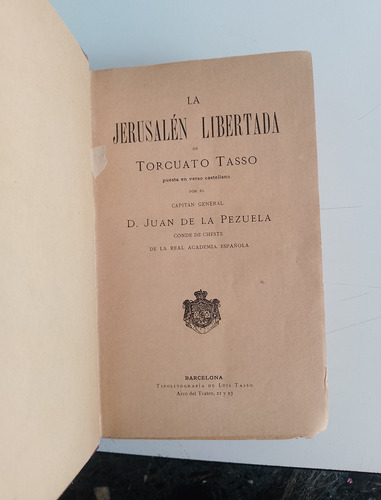 La Jerusalen Libertada - Torcuato Tasso (Usado)