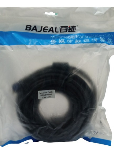 Cable Hdmi-hdmi 15mt Bajeal Punta Dorada Otiesca