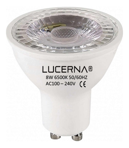 Bombillo Led Gu10 Dicroico 8w 6500k Luz Fria Socate Gu10