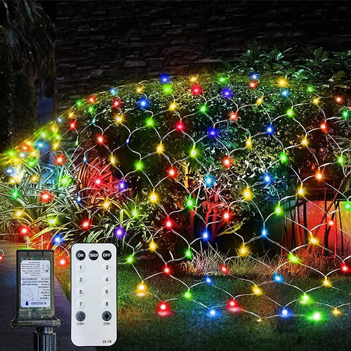 Red De Luces De Navidad Al Aire Libre 360 Luces Led De Malla