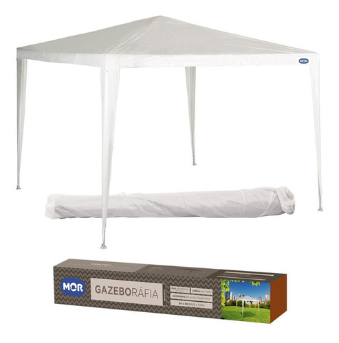 Tenda Praia Gazebo Base 3x3 Mor Barraca Camping Com Sacola