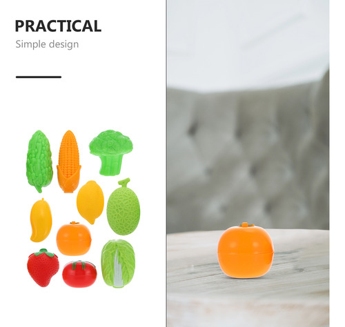 Pretend Toys, Miniaccesorios Para Frutas Y Verduras, 3 Juego