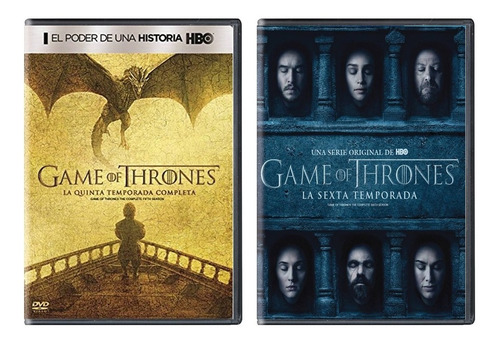 Game Of Thrones Juego Tronos Paquete Temporadas 5 Y 6 Dvd