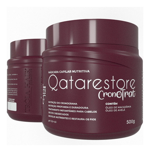 Máscara Qatar Hair Restore 500g - Nutrição Cabelos Secos