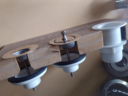 Kit - Cuba Verticyl Branca + Válv. De Esco. Cromada - Kohler