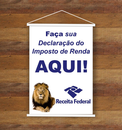 Banner Personalizado, Imposto De Renda, Leão - Imp Digital