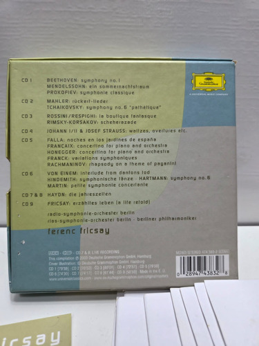 Box Ferenc Fricsay - A Life In Music (mendelssohn, Mahler..) Edição Limitada (Usado)
