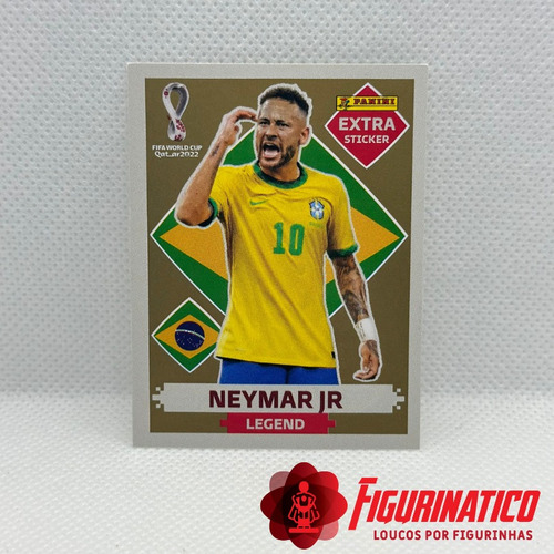 Legend Neymar Jr Ouro Gold Copa Do Mundo 2022