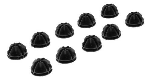10 Conectores De Malla De Plástico Negro Para