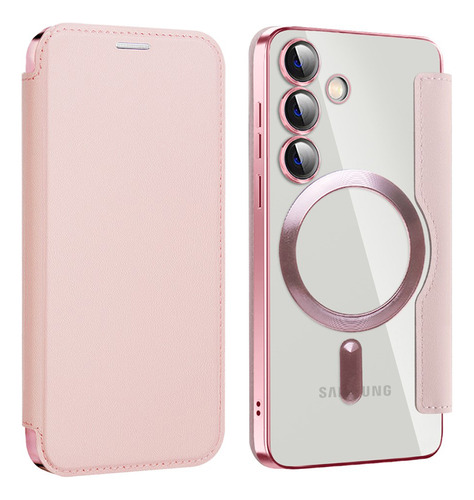 Flip Cover Samsung Galaxy S24 Con Magsafe Color Rosa
